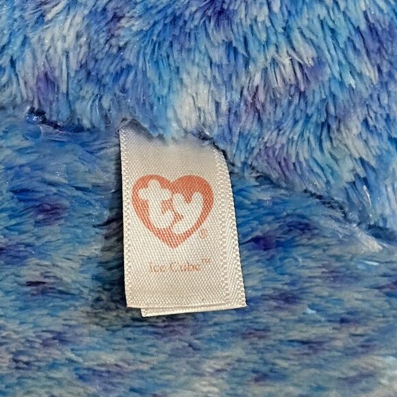 Ty Ice Cube Plush Blue Penguin with Glitter Eyes 17" - Picture 7 of 7